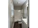 Bathroom with white shower, modern fixtures, and natural light from a window at 2914 Landmark Se Dr, Conyers, GA 30094