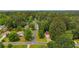 A beautiful aerial view of a single-Gathering home surrounded by mature trees at 3117 Calumet Nw Cir, Kennesaw, GA 30152