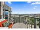 Balcony featuring city views with seating and a small table at 400 W Peachtree Nw St # 3801, Atlanta, GA 30308