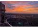 Colorful sunset view from the balcony of this building at 400 W Peachtree Nw St # 3801, Atlanta, GA 30308