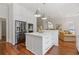 Spacious kitchen with a center island, stainless appliances, and pendant lighting at 110 Hawks Bnd, Canton, GA 30115
