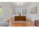 Spacious office with custom built-ins and hardwood floors at 110 Hawks Bnd, Canton, GA 30115