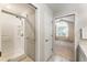 Full bathroom featuring shower and tub combination at 15104 Harvest Ridge Ln, Alpharetta, GA 30022