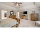 Large primary bedroom featuring an elegant ceiling fan, and large dresser at 7505 Antique Barn Ave, Cumming, GA 30041