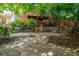 Well-maintained backyard with a brick patio, lush greenery, and multi-level deck at 625 Kennesaw Ave, Atlanta, GA 30308