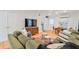 Bright and airy living space with comfortable olive green seating, a colorful rug, hardwood floors, and stylish decor at 4060 Haverhill Ne Dr # F, Atlanta, GA 30342