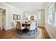 Bright dining room with hardwood floors, a round table, and natural light at 509 Ponce De Leon Pl, Decatur, GA 30030