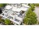 Aerial view of modern homes with rooftop decks, providing an overview of the community layout at 520 Wabash Ne Ave, Atlanta, GA 30312