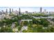 Aerial view of 520 Wabash Unit B with the city skyline as a backdrop at 520 Wabash Ne Ave # B, Atlanta, GA 30312