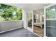 Exterior balcony showing a bedroom with bright interior, offering a seamless indoor-outdoor living experience at 520 Wabash Ne Ave # B, Atlanta, GA 30312