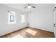 Sunny bedroom with hardwood floors and large windows at 520 Wabash Ne Ave # B, Atlanta, GA 30312