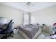 Bedroom with a single window, ceiling fan, and closet at 212 Regent Sq, Woodstock, GA 30188