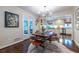 Light-filled dining room featuring a view of a cozy kitchen; great for entertaining guests at 2469 Elizabeth Ann Ne Ln, Atlanta, GA 30324
