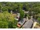 An aerial view of a charming neighborhood featuring lush trees and well-maintained homes at 416 2Nd Ave, Decatur, GA 30030