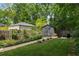 Well-maintained backyard featuring a shed and fire pit, complemented by verdant grass and lush landscaping at 416 2Nd Ave, Decatur, GA 30030