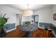 Open-concept dining area showcasing hardwood floors, modern lighting, and a seamless flow at 416 2Nd Ave, Decatur, GA 30030