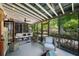 Relaxing screened porch with comfortable seating, offering a serene outdoor space to enjoy the lush backyard view at 416 2Nd Ave, Decatur, GA 30030
