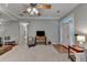 Open-concept living room with access to the porch and backyard, offering a relaxed space at 4490 Highway 138 Sw, Stockbridge, GA 30281