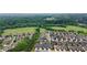 This is an aerial view of a neighborhood surrounded by green space at 5695 Overlook Station Dr, Suwanee, GA 30024