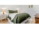 Inviting bedroom featuring a comfortable bed, soft lamps, and a cozy rug at 1180 Trident Maple, Lawrenceville, GA 30045