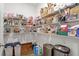 Walk-in pantry featuring wire shelving fully stocked with groceries, and storage solutions for optimal organization at 1180 Trident Maple, Lawrenceville, GA 30045