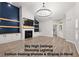 Open-concept living room with custom floating shelves and shiplap details at 5863 Landers Loop, Fairburn, GA 30213