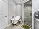 Charming bathroom featuring a clawfoot tub, walk-in shower, and stylish finishes at 103 Campground School Rd, Dallas, GA 30157