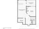 Finished basement floor plan with a bedroom, bathroom and screened patio at 1215 Comet View Se Trl, Smyrna, GA 30082