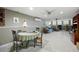 Finished basement with a dining area, living space, and recessed lighting throughout at 55 Cross Pointe Ct, Hiram, GA 30141