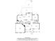 Detailed first floor plan showcasing living spaces, kitchen, dining, and garage layout with measurements at 1045 River Pt, Suwanee, GA 30024