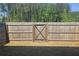 Fenced backyard with lush greenery and privacy at 340 Auburn Valley Way, Auburn, GA 30011