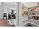 Walk-in pantry with ample shelving and a view to the kitchen at 4824 Dunwoody Station Dr, Atlanta, GA 30338