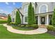 Close up of the front door and entry of a 2 story home at 110 Keswick Way, Alpharetta, GA 30022