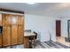 Functional kitchen with wood cabinets, a breakfast bar, and extra storage space, perfect for food preparation at 263 Lynn Dr, Fayetteville, GA 30215