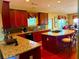 Spacious kitchen with granite countertops, stainless appliances, and a central island at 7550 Star Magnolia, Lithonia, GA 30058