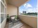 Balcony featuring comfortable seating with scenic city views at 3334 Peachtree Ne Rd # 608, Atlanta, GA 30326