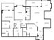 Detailed floor plan showcasing the layout of the home, including bedrooms, kitchen, and living areas at 3334 Peachtree Ne Rd # 608, Atlanta, GA 30326