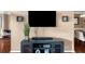 Living room featuring modern furniture and built in shelving at 3334 Peachtree Ne Rd # 608, Atlanta, GA 30326