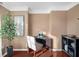 Cozy home office featuring hardwood floors, desk and storage space at 3334 Peachtree Ne Rd # 608, Atlanta, GA 30326