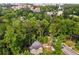 High angle showing lush greenery, neighborhood, and a view of the property at 1176 Lullwater Ne Rd, Atlanta, GA 30307
