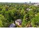 Expansive aerial view of the house showcasing its location surrounded by a dense tree canopy at 1176 Lullwater Ne Rd, Atlanta, GA 30307