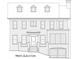 Front elevation rendering of a two-story home with brick facade and detailed window trim at 1176 Lullwater Ne Rd, Atlanta, GA 30307
