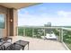 Relaxing balcony with city views and outdoor lounge furniture at 2881 Peachtree Ne Rd # 2304, Atlanta, GA 30305