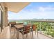 Spacious balcony perfect for outdoor dining and enjoying panoramic city views at 2881 Peachtree Ne Rd # 2304, Atlanta, GA 30305