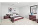 Minimalist bedroom with a neutral color scheme and modern furniture at 2881 Peachtree Ne Rd # 2304, Atlanta, GA 30305
