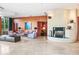 Relaxing lounge area with a stone fireplace, comfortable seating, and inviting atmosphere at 2881 Peachtree Ne Rd # 2304, Atlanta, GA 30305