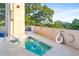 Private hot tub area with serene surroundings and skyline view at 2881 Peachtree Ne Rd # 2304, Atlanta, GA 30305
