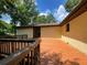 Beautiful backyard with a large wooden deck at 2981 Judylyn Dr, Decatur, GA 30033