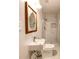 Modern bathroom featuring sleek fixtures and a beautifully tiled glass-enclosed shower at 2981 Judylyn Dr, Decatur, GA 30033