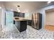 Updated kitchen with stainless steel appliances, a large island, and decorative tile flooring at 2981 Judylyn Dr, Decatur, GA 30033